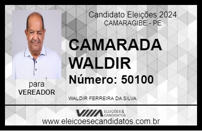 Candidato CAMARADA WALDIR 2024 - CAMARAGIBE - Eleições