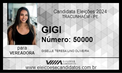 Candidato GIGI 2024 - TRACUNHAÉM - Eleições