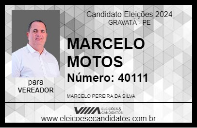 Candidato MARCELO MOTOS 2024 - GRAVATÁ - Eleições