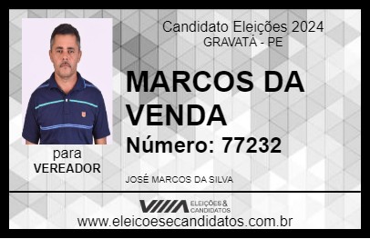 Candidato MARCOS DA VENDA 2024 - GRAVATÁ - Eleições