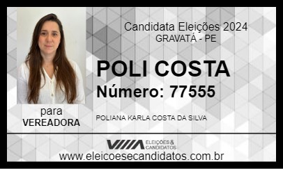 Candidato POLI COSTA 2024 - GRAVATÁ - Eleições