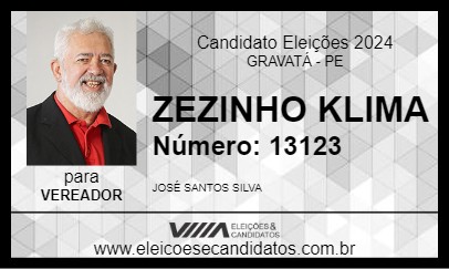 Candidato ZEZINHO KLIMA 2024 - GRAVATÁ - Eleições