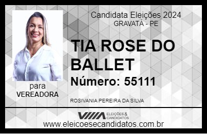 Candidato TIA ROSE DO BALLET 2024 - GRAVATÁ - Eleições