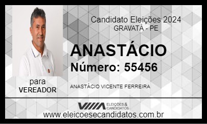 Candidato ANASTÁCIO 2024 - GRAVATÁ - Eleições