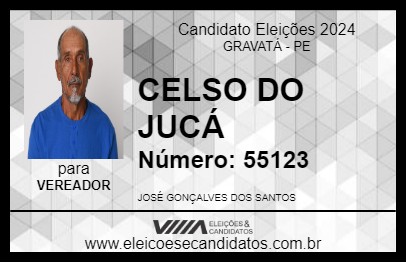 Candidato CELSO DO JUCÁ 2024 - GRAVATÁ - Eleições