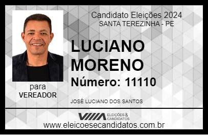 Candidato LUCIANO MORENO 2024 - SANTA TEREZINHA - Eleições