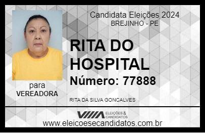 Candidato RITA DO HOSPITAL 2024 - BREJINHO - Eleições