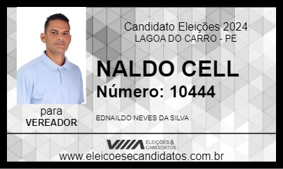 Candidato NALDO CELL 2024 - LAGOA DO CARRO - Eleições