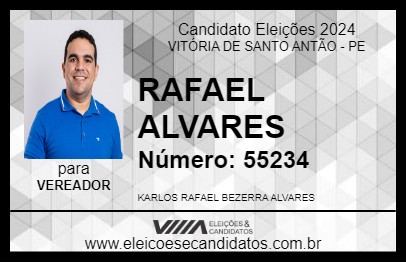 Candidato RAFAEL ALVARES 2024 - VITÓRIA DE SANTO ANTÃO - Eleições