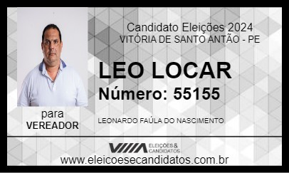 Candidato LEO LOCAR 2024 - VITÓRIA DE SANTO ANTÃO - Eleições