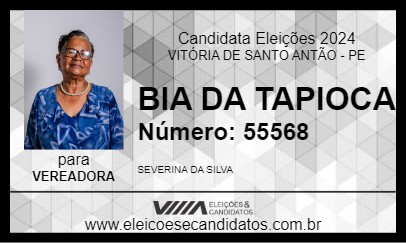 Candidato BIA DA TAPIOCA 2024 - VITÓRIA DE SANTO ANTÃO - Eleições