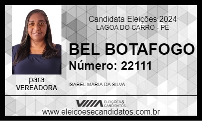 Candidato BEL BOTAFOGO 2024 - LAGOA DO CARRO - Eleições