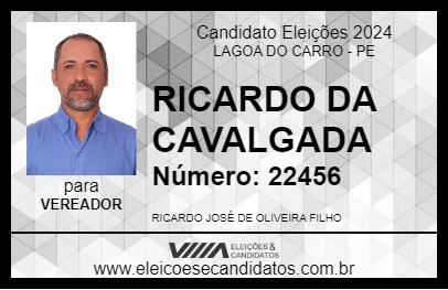 Candidato RICARDO DA CAVALGADA 2024 - LAGOA DO CARRO - Eleições