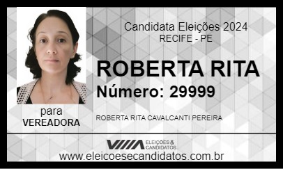 Candidato ROBERTA RITA 2024 - RECIFE - Eleições