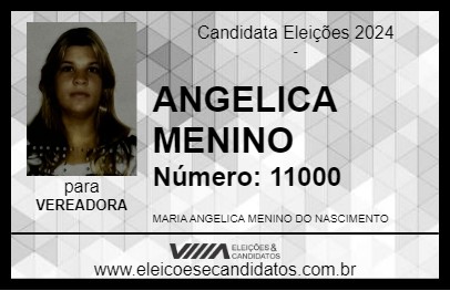 Candidato ANGELICA MENINO 2024 - SÃO JOSÉ DA COROA GRANDE - Eleições