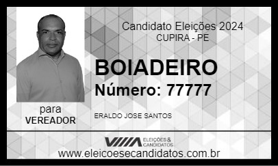 Candidato BOIADEIRO 2024 - CUPIRA - Eleições