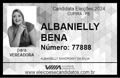 Candidato ALBANIELLY BENA 2024 - CUPIRA - Eleições