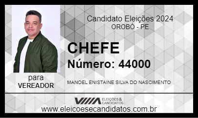 Candidato CHEFE 2024 - OROBÓ - Eleições