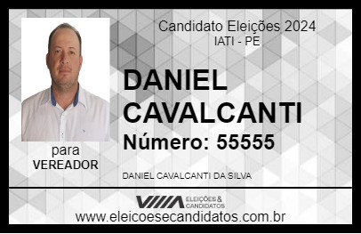 Candidato DANIEL CAVALCANTI 2024 - IATI - Eleições