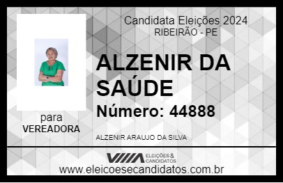 Candidato ALZENIR DA SAÚDE 2024 - RIBEIRÃO - Eleições