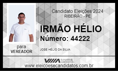 Candidato IRMÃO HÉLIO 2024 - RIBEIRÃO - Eleições