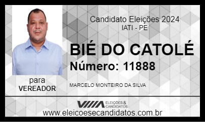 Candidato BIÉ DO CATOLÉ 2024 - IATI - Eleições