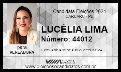 Candidato LUCÉLIA LIMA 2024 - CARUARU - Eleições