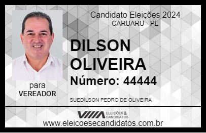 Candidato DILSON OLIVEIRA 2024 - CARUARU - Eleições