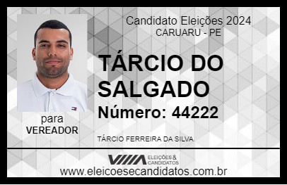 Candidato TÁRCIO DO SALGADO 2024 - CARUARU - Eleições