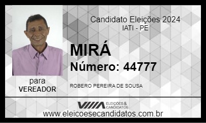 Candidato MIRÁ 2024 - IATI - Eleições