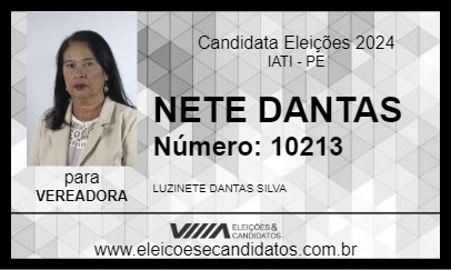 Candidato NETE DANTAS 2024 - IATI - Eleições