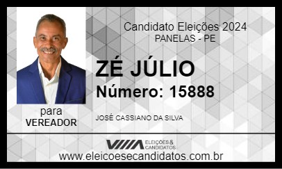 Candidato ZÉ JÚLIO 2024 - PANELAS - Eleições