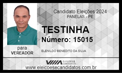 Candidato TESTINHA 2024 - PANELAS - Eleições