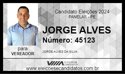 Candidato JORGE ALVES 2024 - PANELAS - Eleições