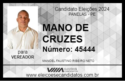 Candidato MANO DE CRUZES 2024 - PANELAS - Eleições