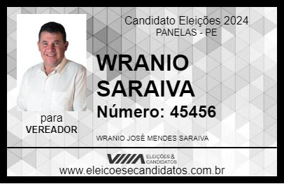 Candidato WRANIO SARAIVA 2024 - PANELAS - Eleições