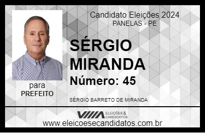 Candidato SÉRGIO MIRANDA 2024 - PANELAS - Eleições