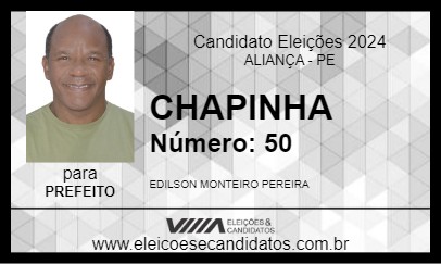 Candidato CHAPINHA O NEGÃO ABENÇOADO 2024 - ALIANÇA - Eleições