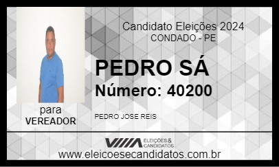 Candidato PEDRO SÁ 2024 - CONDADO - Eleições