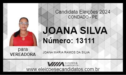 Candidato JOANA SILVA 2024 - CONDADO - Eleições