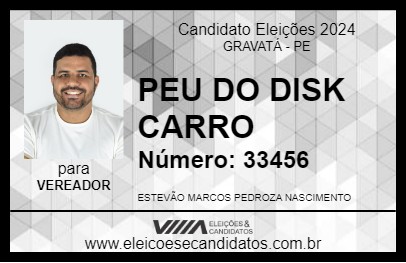 Candidato PEU DO DISK CARRO 2024 - GRAVATÁ - Eleições