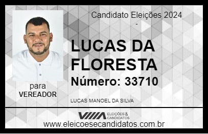 Candidato LUCAS DA FLORESTA 2024 - GRAVATÁ - Eleições