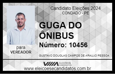 Candidato GUGA DO ÔNIBUS 2024 - CONDADO - Eleições