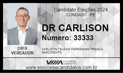 Candidato DR CARLISON 2024 - CONDADO - Eleições