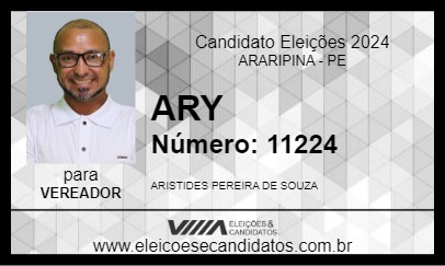 Candidato ARY 2024 - ARARIPINA - Eleições