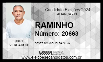 Candidato RAMINHO 2024 - ALIANÇA - Eleições