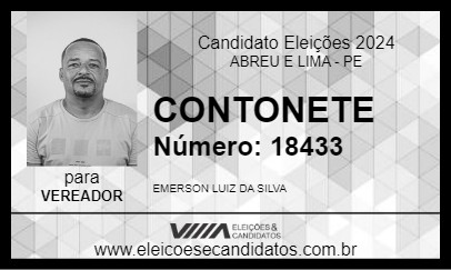 Candidato CONTONETE 2024 - ABREU E LIMA - Eleições