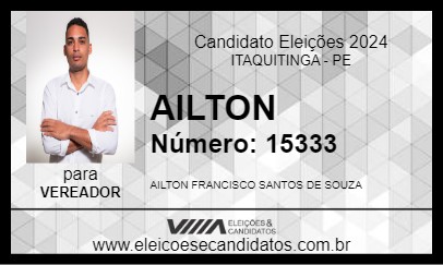 Candidato AILTON 2024 - ITAQUITINGA - Eleições