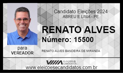 Candidato RENATO ALVES 2024 - ABREU E LIMA - Eleições