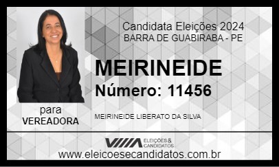 Candidato MEIRINEIDE 2024 - BARRA DE GUABIRABA - Eleições